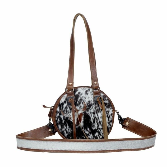 Myra Bag Handbags - Myra Bag Handmade Concept Leather & Hairon Upcycled Canvas & Cowhide Leather